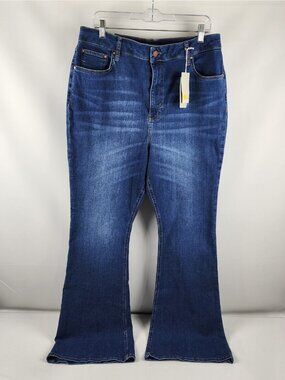 Boden Jeans Womens 20R Blue Flare Leg High Rise Denim (38x32) NWT